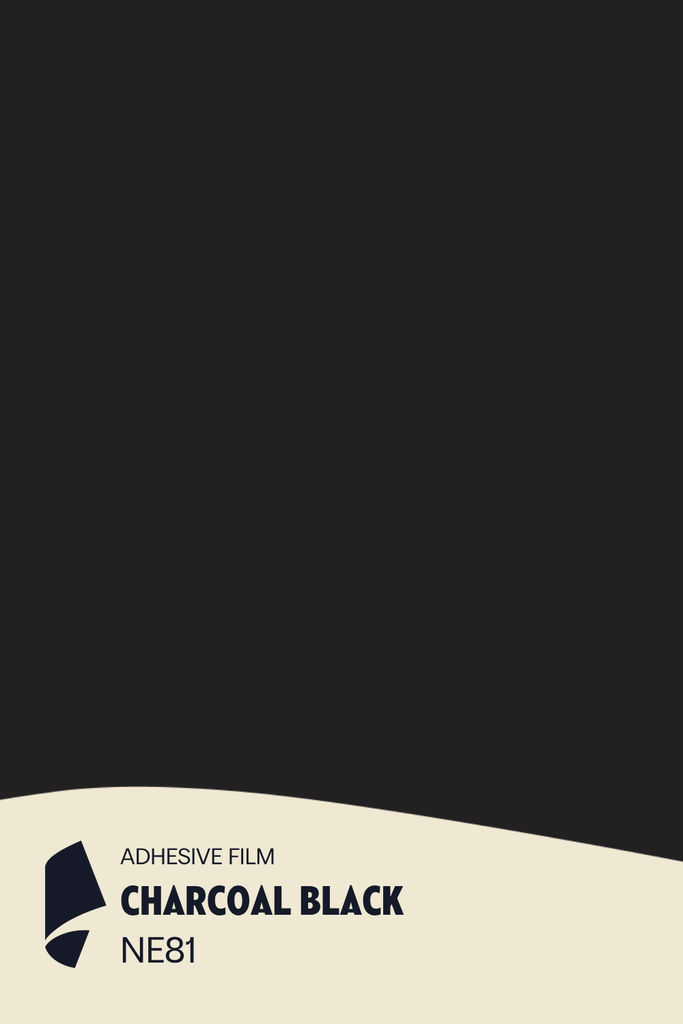 [NE81/ML] Film Adhésif Soyeux Charcoal Black CoverStyl NE81/LV (Au mètre linaire soit 1,22m² par ml)
