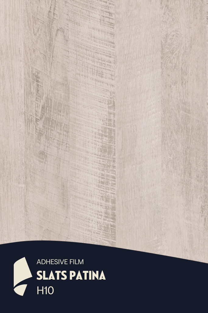 [H10/ML] Film Adhésif Bois Clair Slats Patina CoverStyl H10/LV (Au mètre linaire soit 1,22m² par ml)