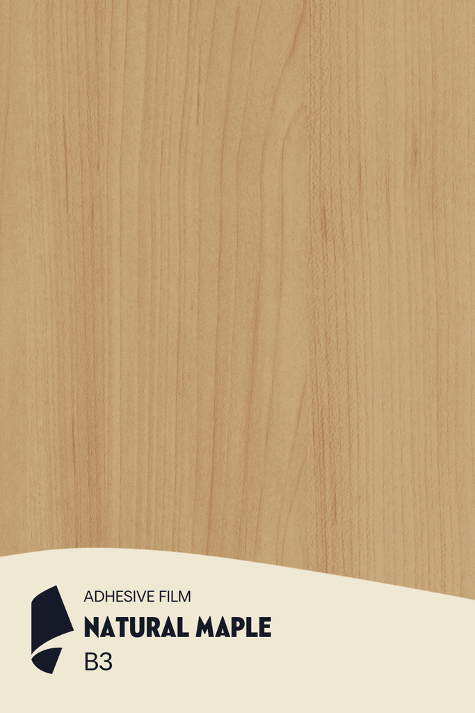 [B3/ML] Film Adhésif Bois Clair Natural Maple CoverStyl B3/LV (Au mètre linaire soit 1,22m² par ml)