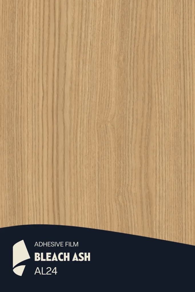 [AL24/ML] Film Adhésif Bois Clair Bleach Ash CoverStyl AL24/LV (Au mètre linaire soit 1,22m² par ml)