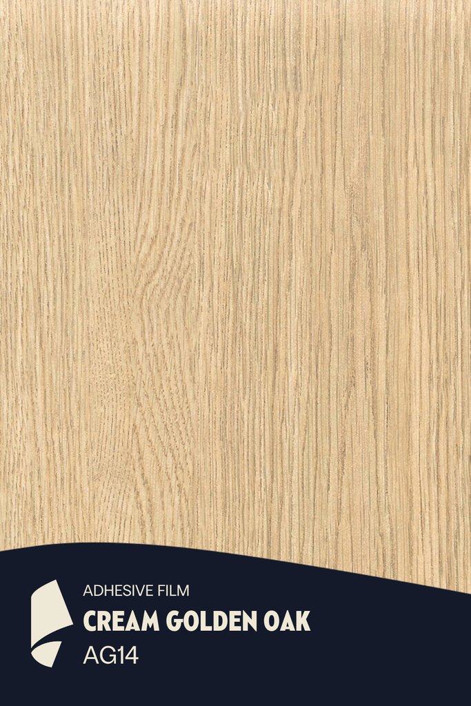 [AG14/ML] Film Adhésif Bois Clair Cream Golden Oak CoverStyl AG14/LV (Au mètre linaire soit 1,22m² par ml)