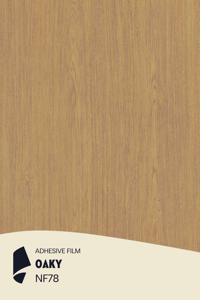 [NF78/ML] Film Adhésif Bois Clair Oaky CoverStyl NF78/LV (Au mètre linaire soit 1,22m² par ml)
