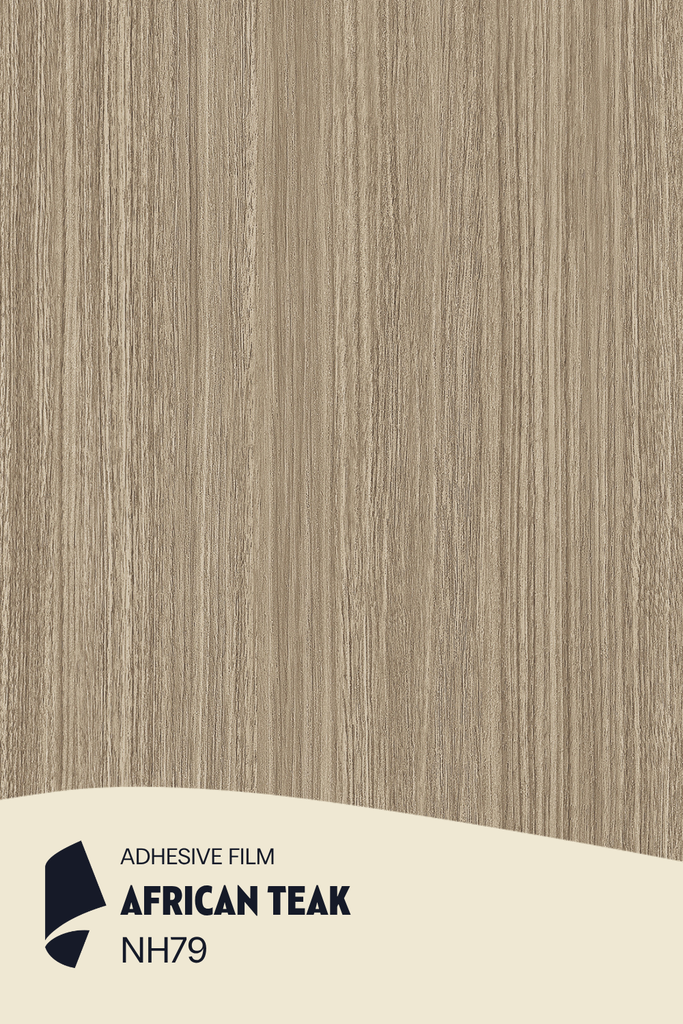 [NH79/ML] Film Adhésif Bois Moyen African Teak CoverStyl NH79/LV (Au mètre linaire soit 1,22m² par ml)