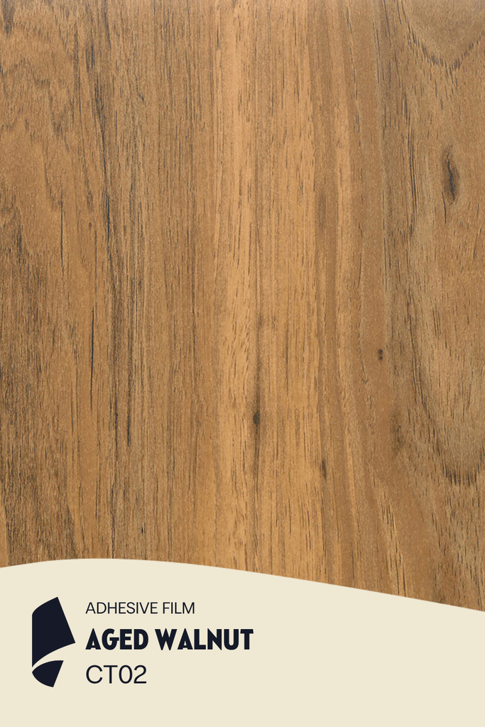 [CT02/ML] Film Adhésif Bois Moyen Aged Walnut CoverStyl CT02/LV (Au mètre linaire soit 1,22m² par ml)