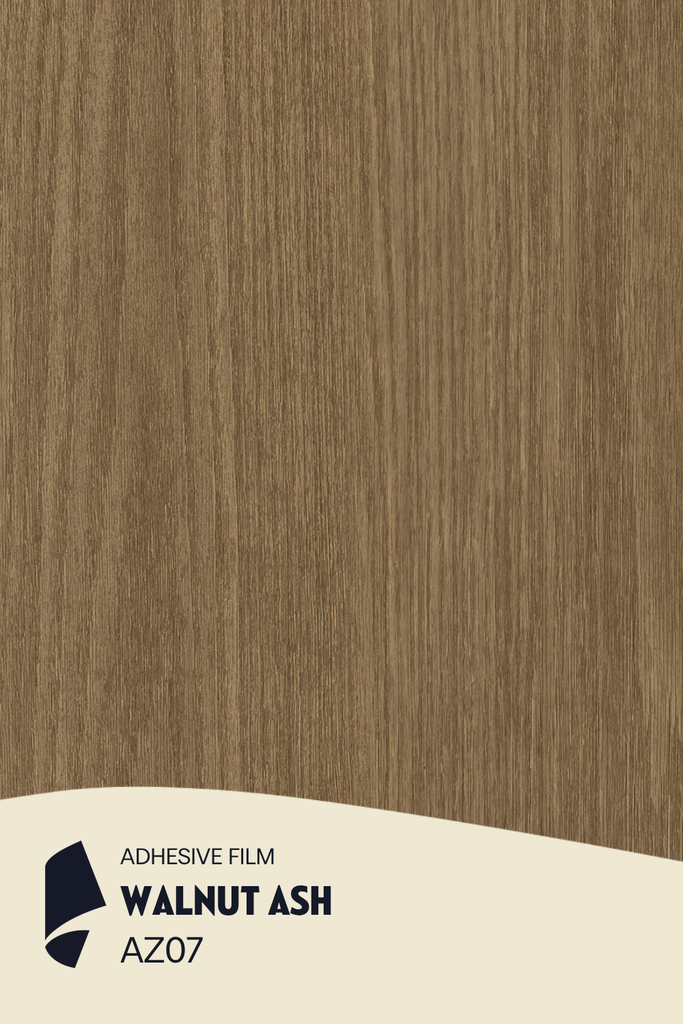 [AZ07/ML] Film Adhésif Bois Moyen Walnut Ash CoverStyl AZ07/LV (Au mètre linaire soit 1,22m² par ml)