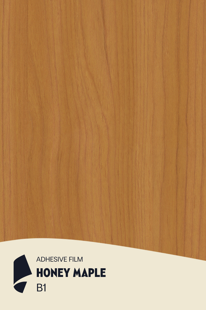 [B1/ML] Film Adhésif Bois Moyen Honey Maple CoverStyl B1/LV (Au mètre linaire soit 1,22m² par ml)