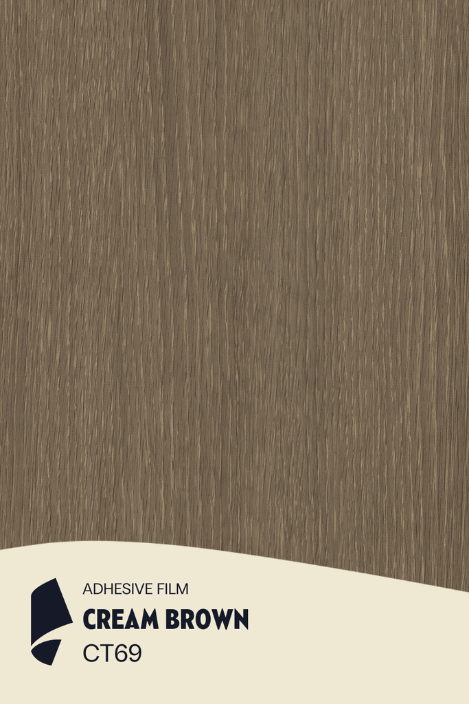 [CT69/ML] Film Adhésif Bois Foncé Cream Brown CoverStyl CT69/LV (Au mètre linaire soit 1,22m² par ml)