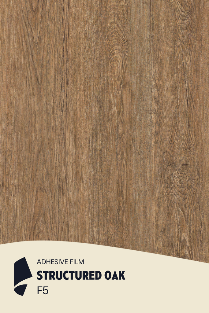 [F5/ML] Film Adhésif Bois Foncé Structured Oak CoverStyl F5/LV (Au mètre linaire soit 1,22m² par ml)
