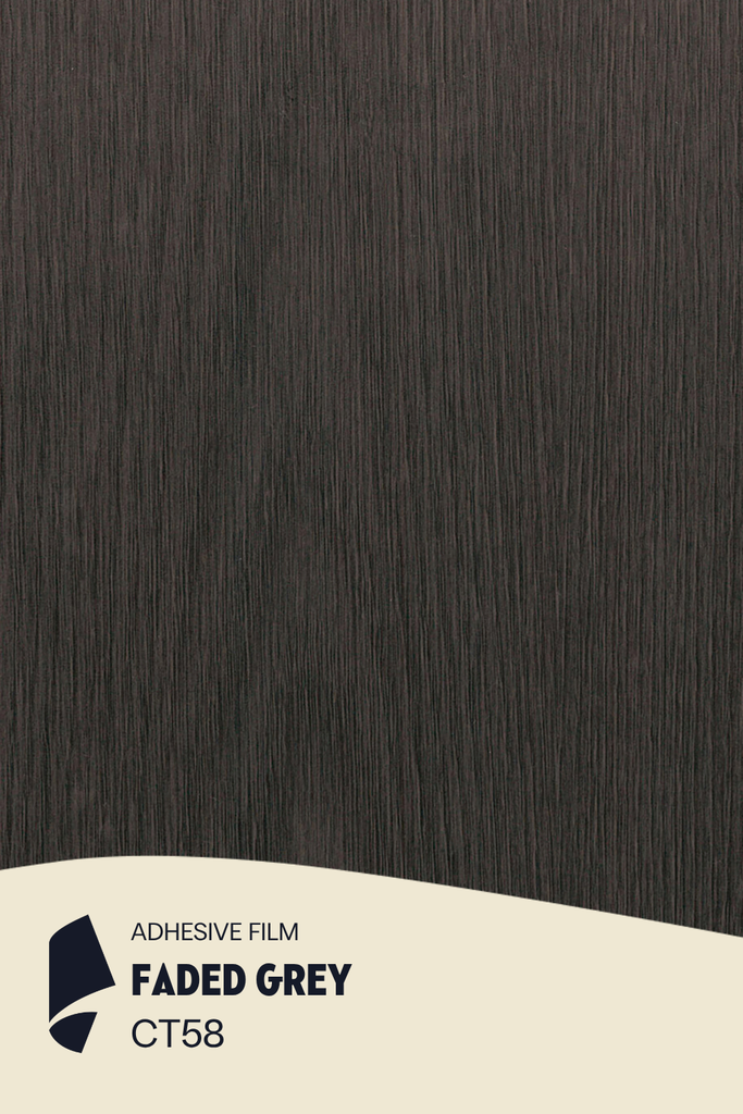 [CT58/ML] Film Adhésif Bois Foncé Faded Grey CoverStyl CT58/LV (Au mètre linaire soit 1,22m² par ml)