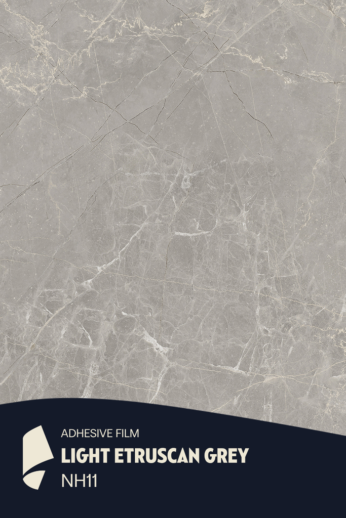 [NH11/ML] Film Adhésif Marbre Light Etruscan Grey CoverStyl NH11/LV (Au mètre linaire soit 1,22m² par ml)