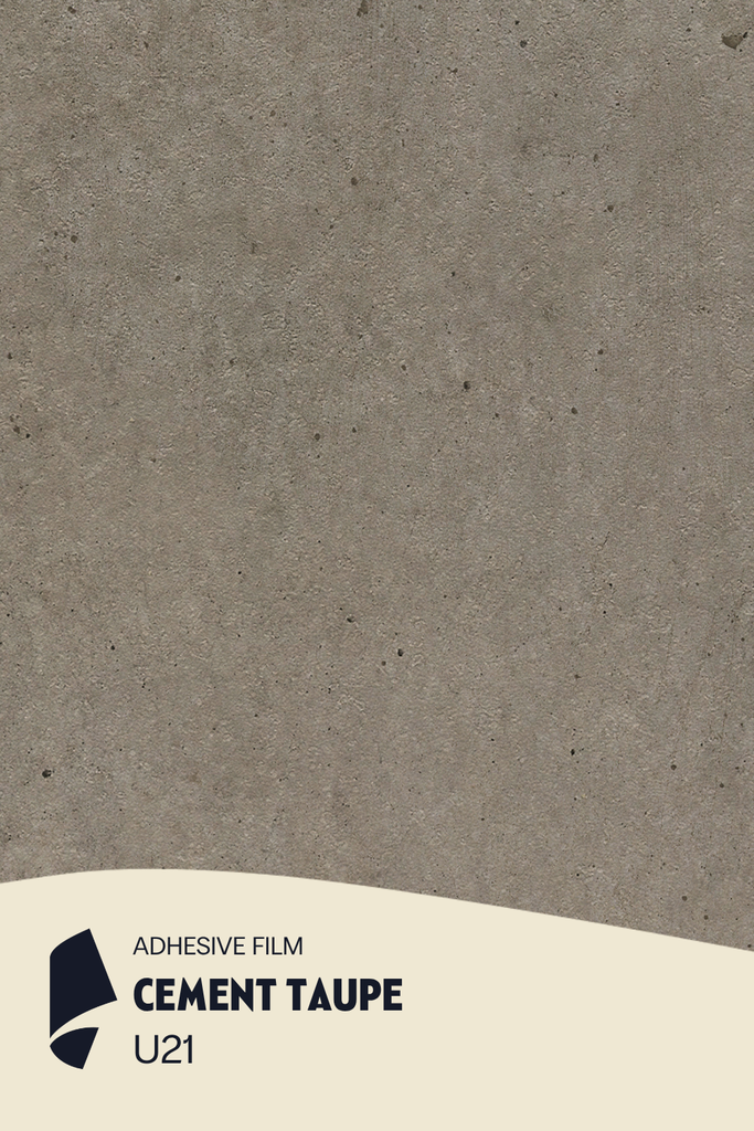 [U21/ML] Film Adhésif Concrete Cement Taupe CoverStyl U21/LV (Au mètre linaire soit 1,22m² par ml)