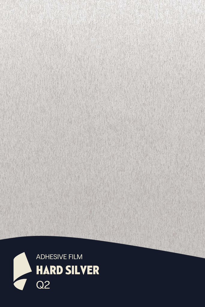 [Q2/ML] Film Adhésif Métal Brossé Hard Silver CoverStyl Q2/LV (Au mètre linaire soit 1,22m² par ml)