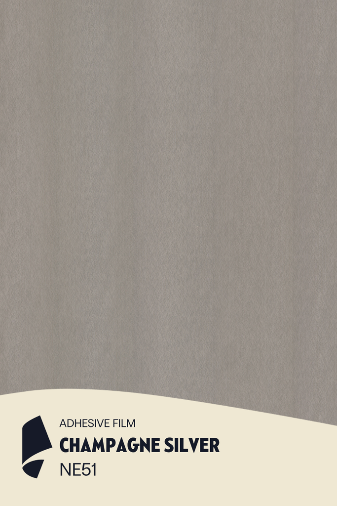 [NE51/ML] Film Adhésif Métal Brossé Champagne Silver CoverStyl NE51/LV (Au mètre linaire soit 1,22m² par ml)