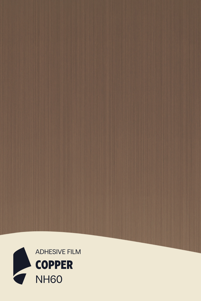 [NH60/ML] Film Adhésif Métal Brossé Copper CoverStyl NH60/LV (Au mètre linaire soit 1,22m² par ml)
