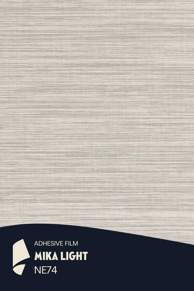 [NE74/ML] Film Adhésif Textile Naturel Mika Light CoverStyl NE74/PL/LV (Au mètre linaire soit 1,22m² par ml)