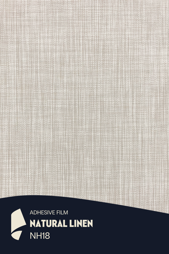 [NH18/ML] Film Adhésif Textile Naturel Natural Linen CoverStyl NH18/PL/LV (Au mètre linaire soit 1,22m² par ml)