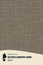 Film Adhésif Textile Naturel Silver & Brown Lined CoverStyl NE37/LV