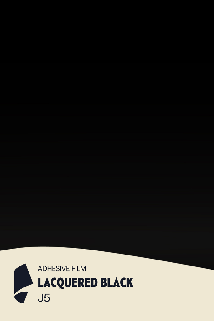 [J5/ML] Film Adhésif Couleur Lacquered Black CoverStyl J5/LV (Au mètre linaire soit 1,22m² par ml)