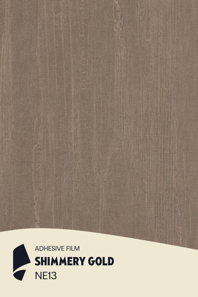 [NE13/ML] Film Adhésif Textile Naturel Shimmery Gold CoverStyl NE13/LV (Au mètre linaire soit 1,22m² par ml)