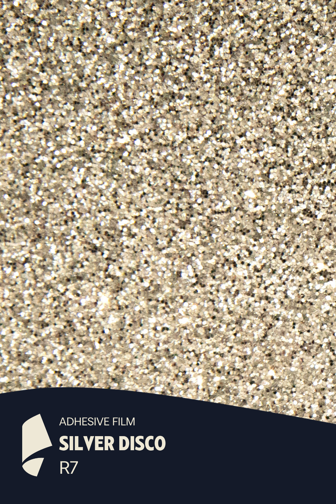 [R7/ML] Film Adhésif Paillette Silver Disco CoverStyl R7/LV (Au mètre linaire soit 1,22m² par ml)