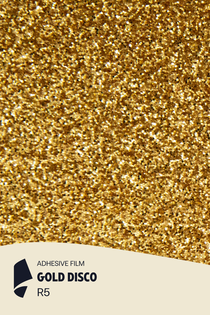 Film Adhésif Paillette Gold Disco CoverStyl R5/LV