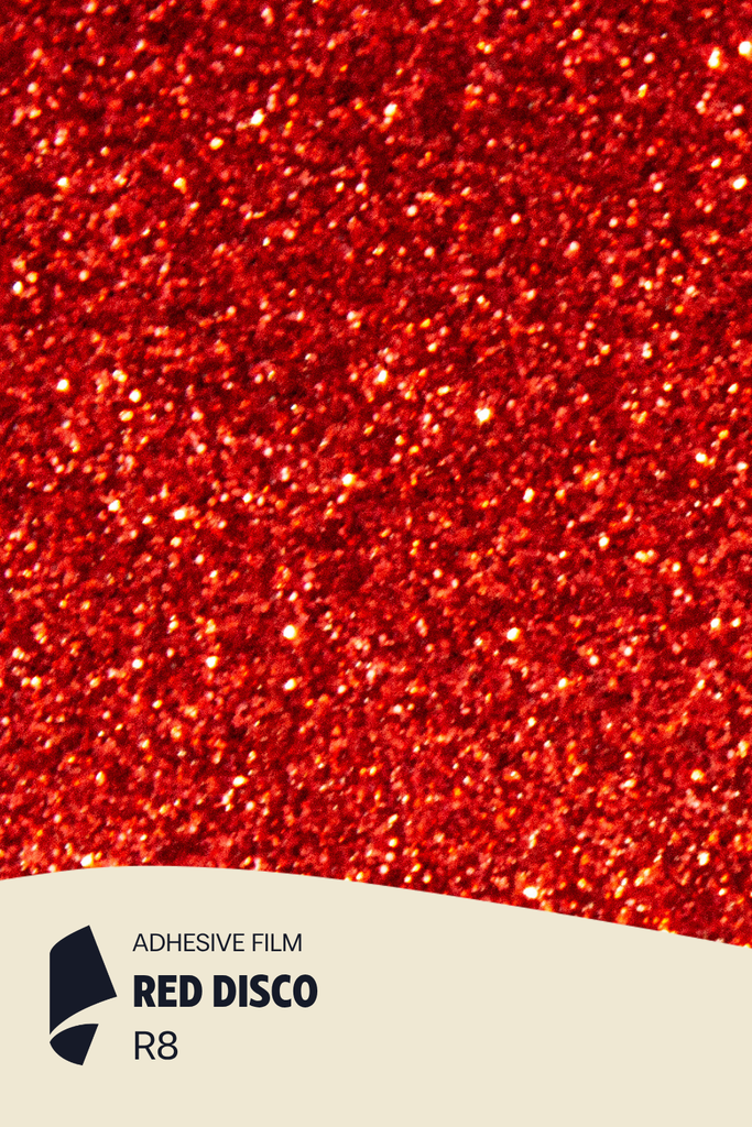 [R8/ML] Film Adhésif Paillette Red Disco CoverStyl R8/LV (Au mètre linaire soit 1,22m² par ml)