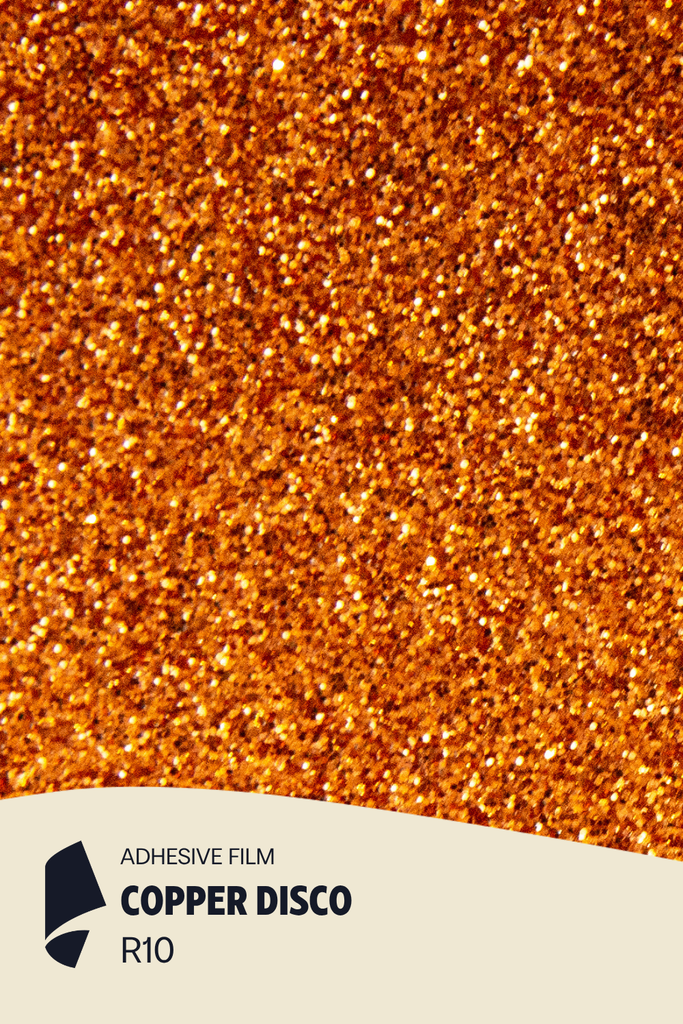[R10/ML] Film Adhésif Paillette Copper Disco CoverStyl R10/LV (Au mètre linaire soit 1,22m² par ml)