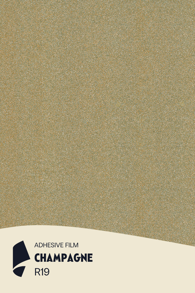 [R19/ML] Film Adhésif Paillette Champagne CoverStyl R19/LV (Au mètre linaire soit 1,22m² par ml)