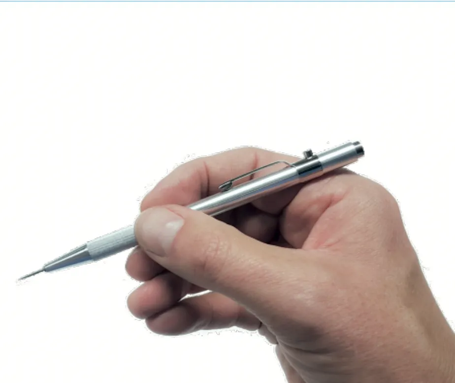 [100-NP-1] Stylo aluminium à aiguille - retrait bulles d'air SOTT 100-NP-1