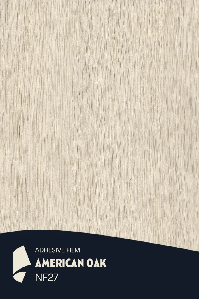 [NF27/ML] Film Adhésif Bois Clair American Oak CoverStyl NF27/LO (Au mètre linaire soit 1,22m² par ml)