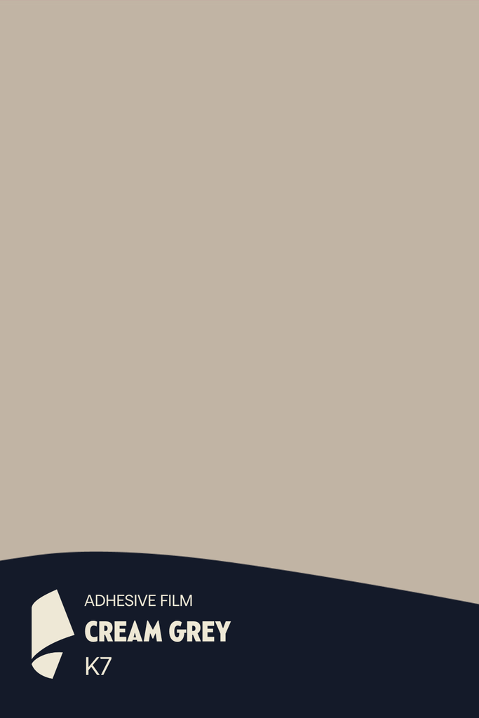 [K7/ML] Film Adhésif Couleur Cream Grey CoverStyl K7/LV (Au mètre linaire soit 1,22m² par ml)