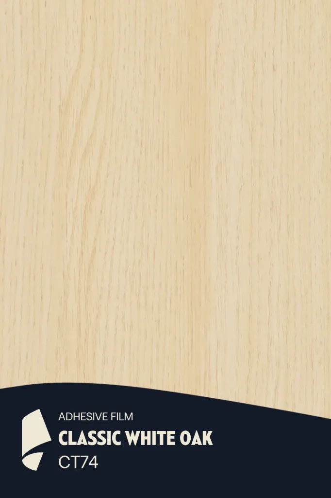 [CT74/ML] Film Adhésif Bois Clair Classic White Oak CoverStyl CT74/LO (Au mètre linaire soit 1,22m² par ml)