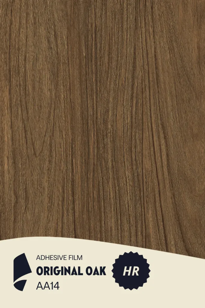 [HR-AA14/ML] Film Adhésif Haute Résistance Bois Foncé Original Oak CoverStyl HR-AA14/LV (Au mètre linaire soit 1,22m² par ml)