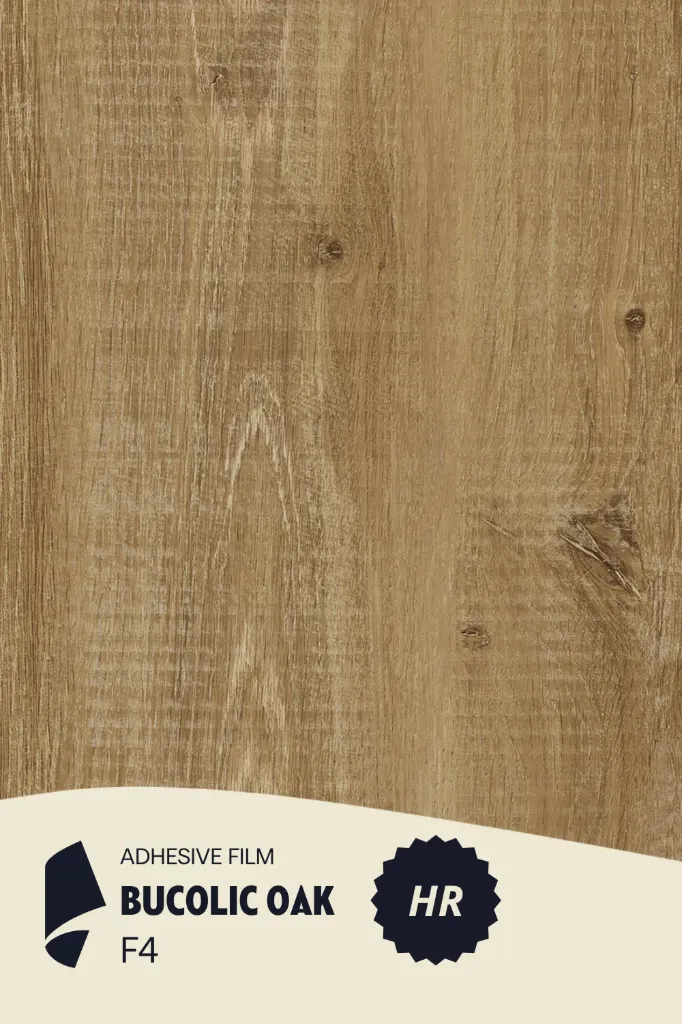 [HR-F4/ML] Film Adhésif Haute Résistance Bois Moyen Bucolic Oak CoverStyl HR-F4/LV (Au mètre linaire soit 1,22m² par ml)