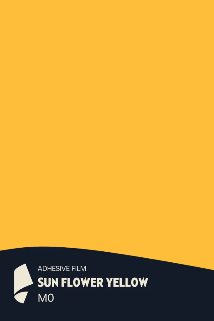 [MO/ML] Film Adhésif Couleur Sun Flower Yellow CoverStyl M0/LO (Au mètre linaire soit 1,22m² par ml)