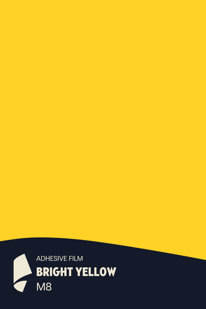 [M8/ML] Film Adhésif Couleur Bright Yellow CoverStyl M8/LV (Au mètre linaire soit 1,22m² par ml)